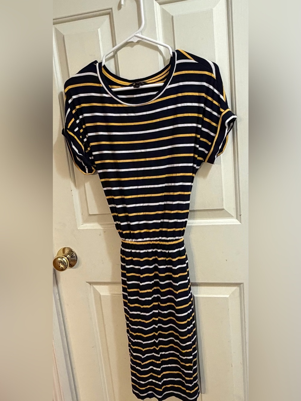 Banana Republic Striped Cinch Waist Dress | Preppy | Summer | Cruise | Vacay |SP